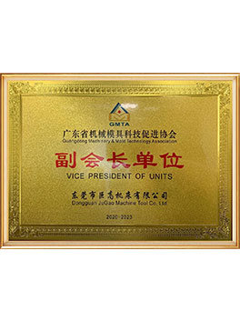 Vice-président unité de Guangdong Machinery Mold Technology Promotion Association